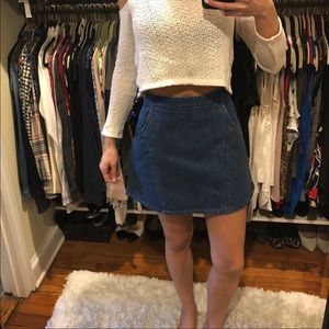 Nasty Gal Denim Mini Skirt with Pockets
